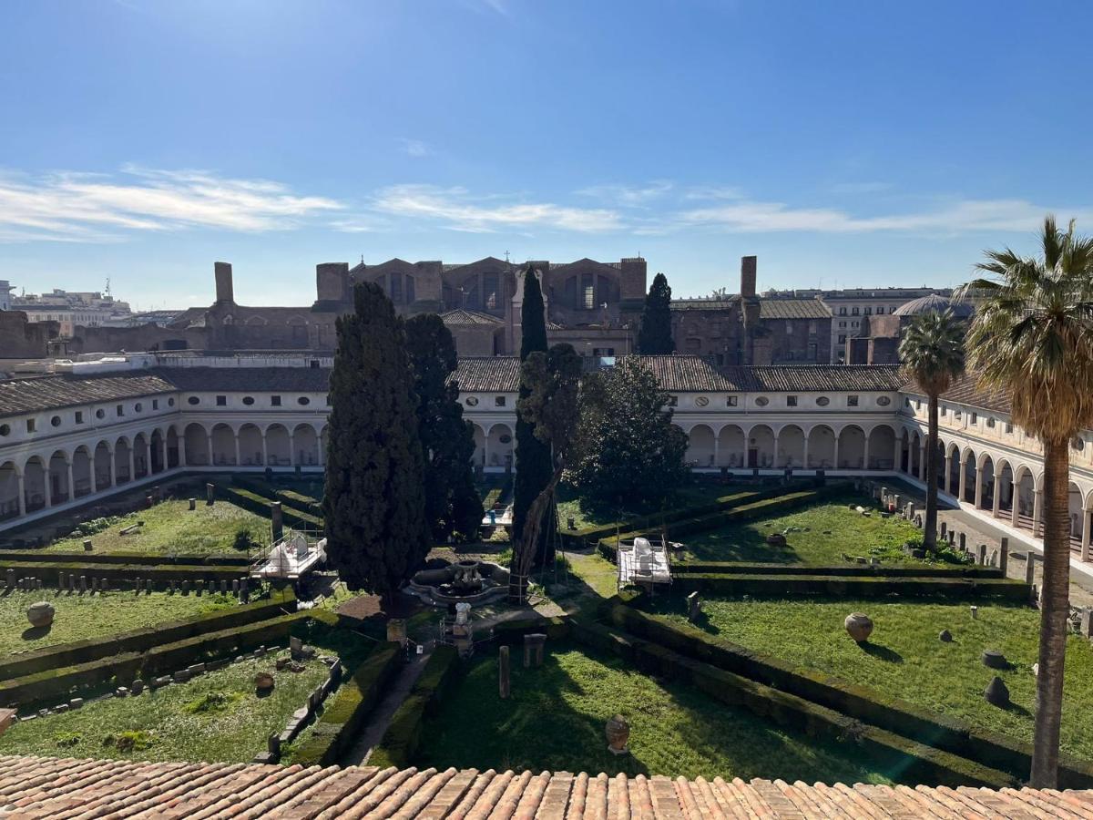 Camera X2 Con Splendida Vista Sulle Terme Di Diocleziano E Sul Chiostro Di Michelangelo Rzym Zewnętrze zdjęcie